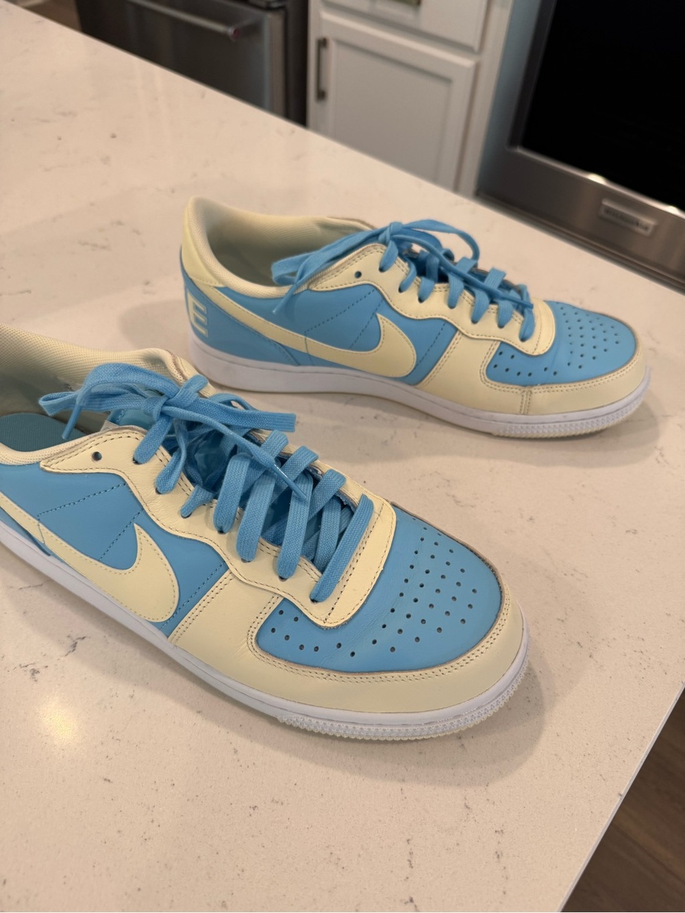 Nike Low-Top men’s sneakers in Sky Blue and Cream